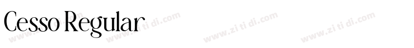 Cesso Regular字体转换 Cesso Regular字体转换